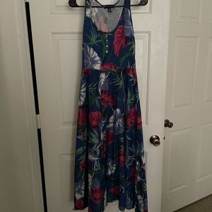 Chaps leaf dress size S